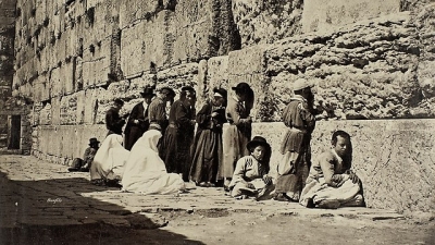 Betende Juden an der Klagemauer (Bild: Bonfils/SWNS.com).